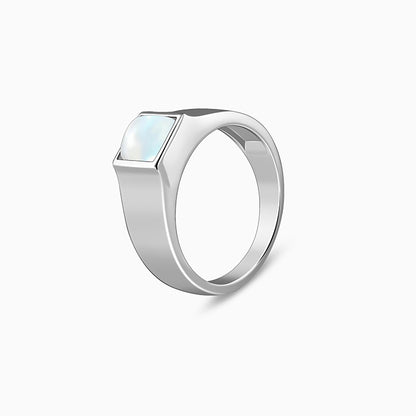 Silver Trend Moonstone Ring For Him