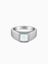 Silver Trend Moonstone Ring For Him
