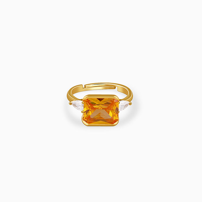 Golden Royal Topaz Ring