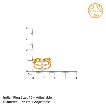 Golden Trilogy Ring (Size 12)