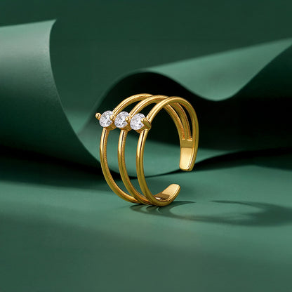 Golden Trilogy Ring (Size 12)