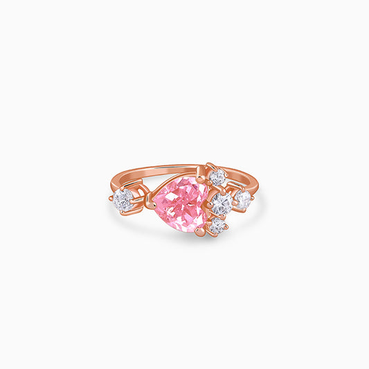 Rose Gold Heart Beat Ring
