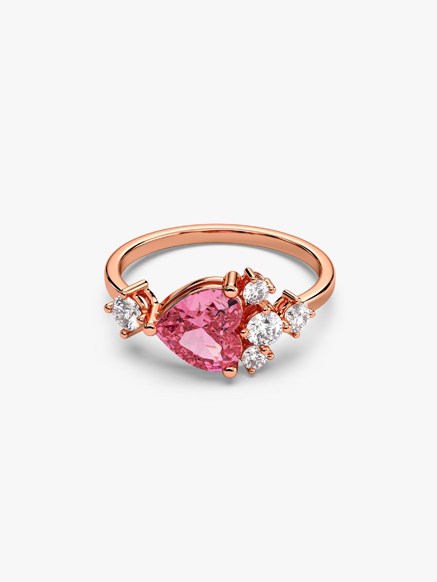 Rose Gold Heart Beat Ring