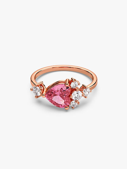 Rose Gold Heart Beat Ring