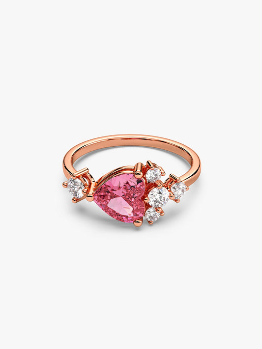 Rose Gold Heart Beat Ring