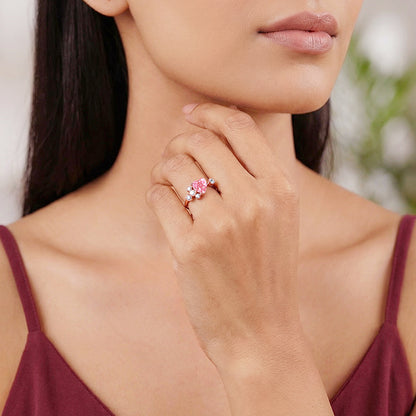 Rose Gold Heart Beat Ring