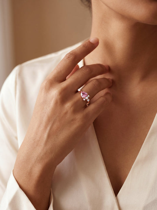 Rose Gold Heart Beat Ring