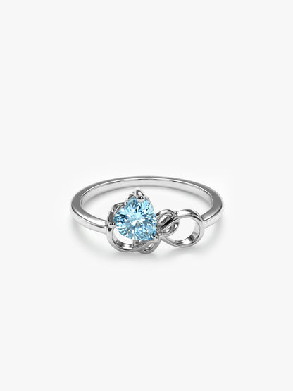 Silver Unending Love Ring