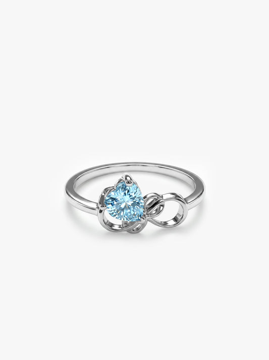 Silver Unending Love Ring