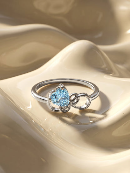 Silver Unending Love Ring