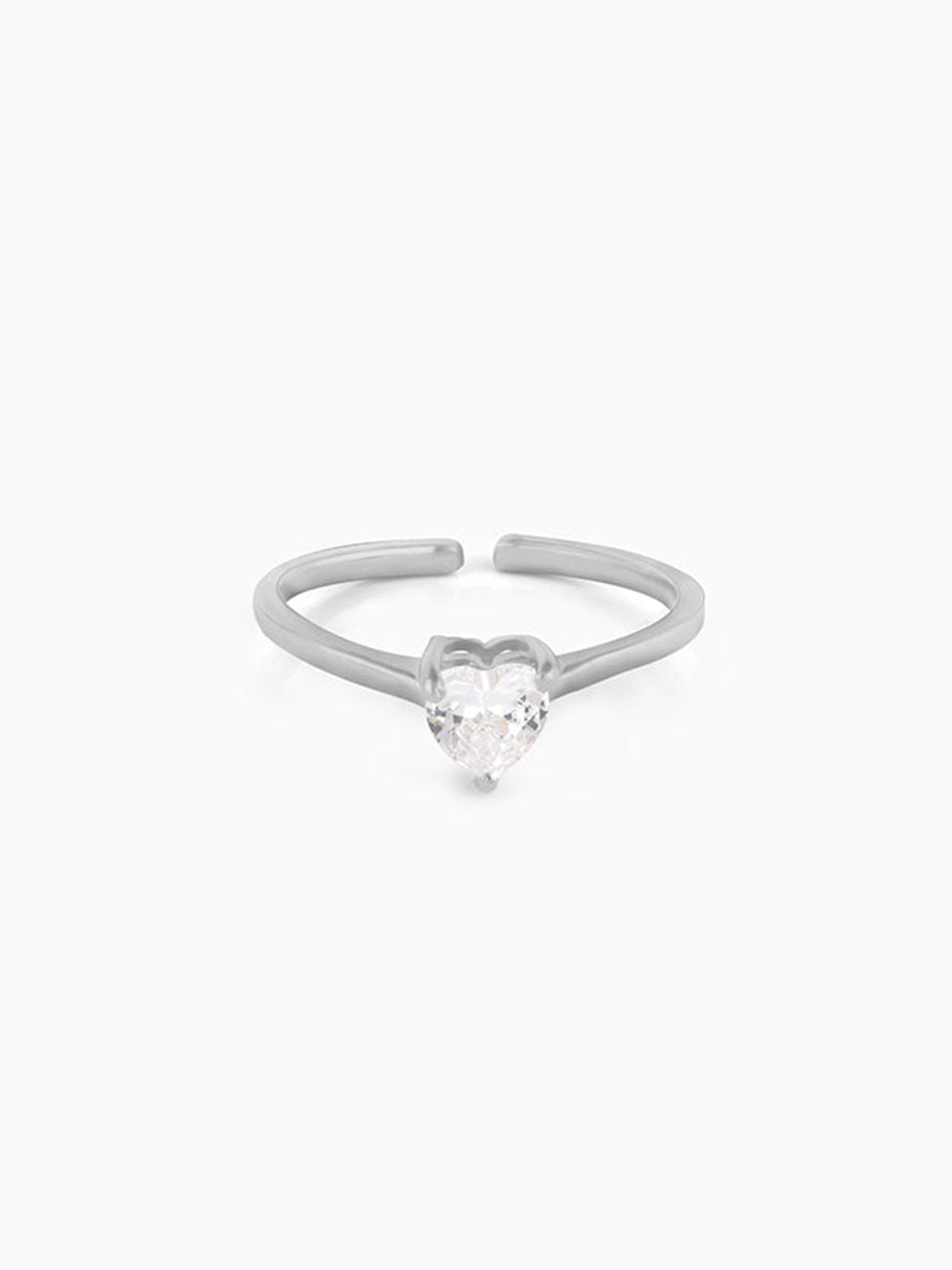 Silver Heart's Paradise Ring