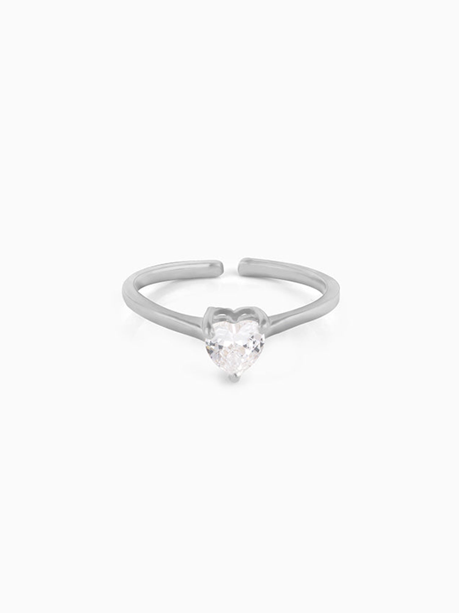 Silver Heart's Paradise Ring