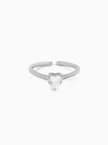 Silver Heart's Paradise Ring