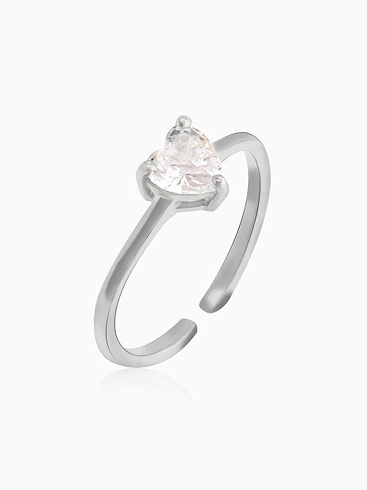 Silver Heart's Paradise Ring
