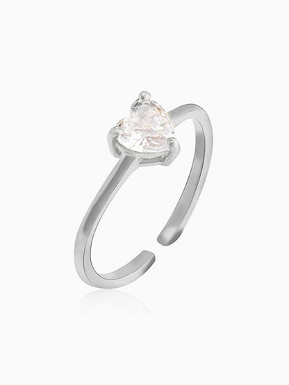 Silver Heart's Paradise Ring