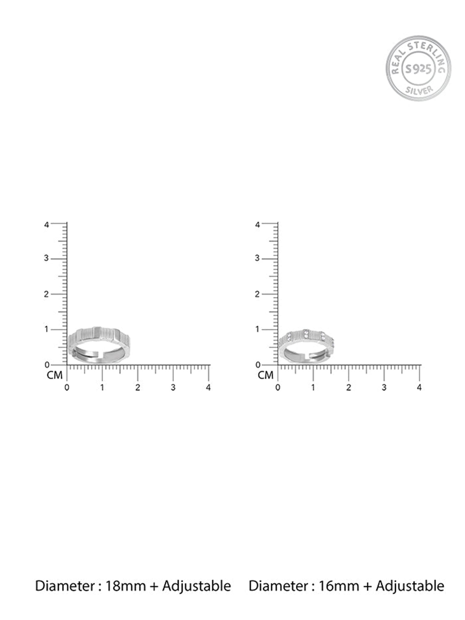 Silver Fair Love Couple Rings