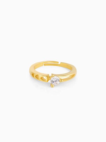 Golden Zircon Bliss Ring