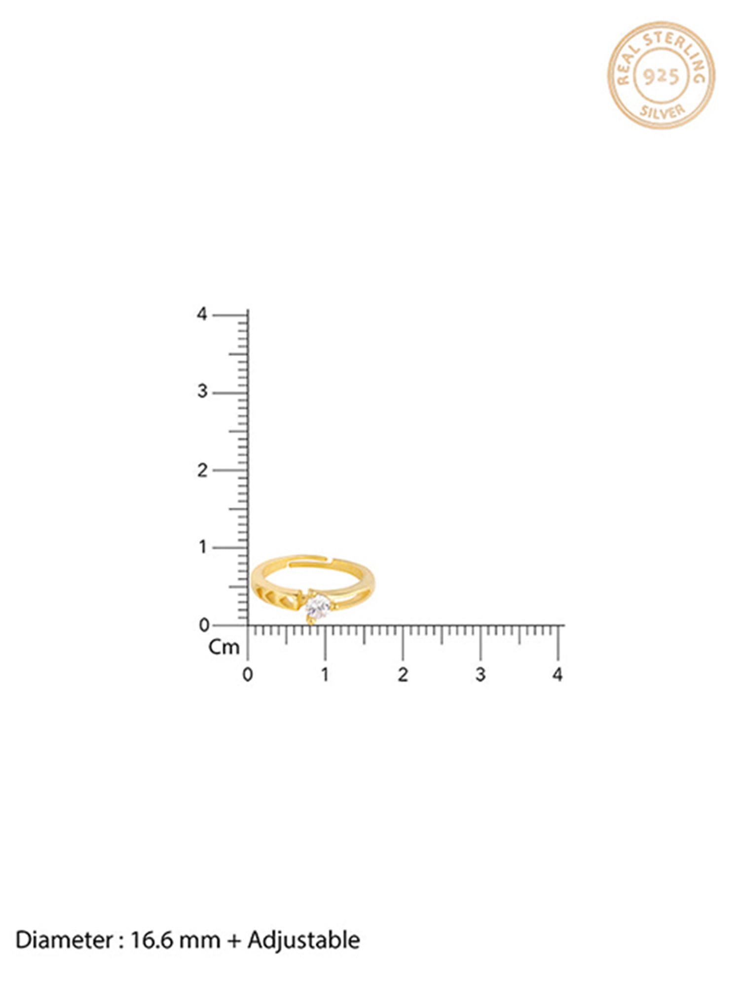 Golden Zircon Bliss Ring
