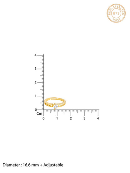 Golden Zircon Bliss Ring