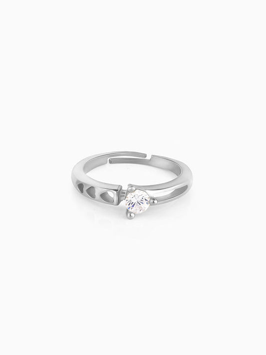 Silver Zircon Bliss Ring