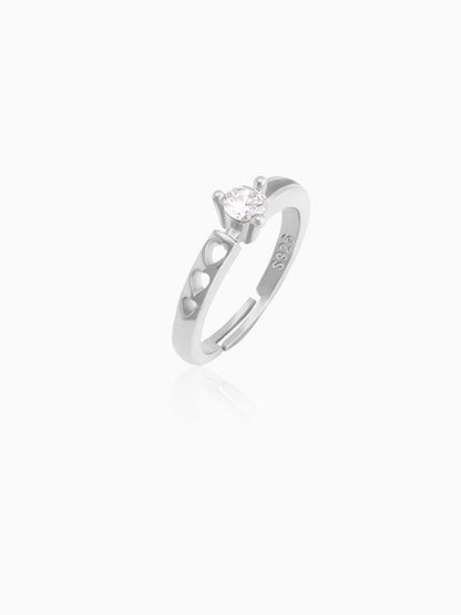 Silver Zircon Bliss Ring