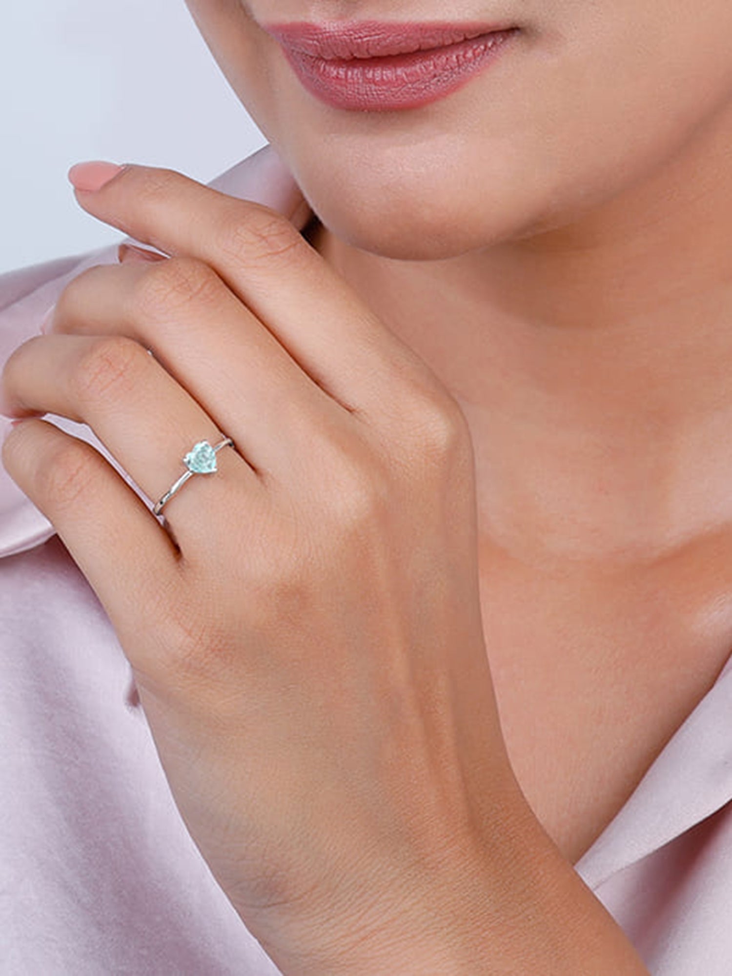 Silver Stereo Hearts Ring