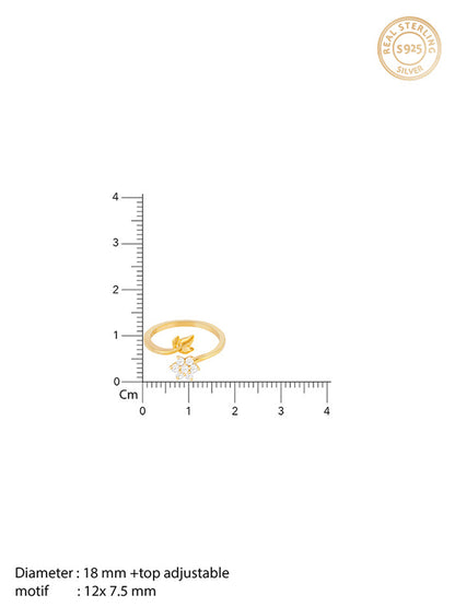 Golden Flower Girl Ring