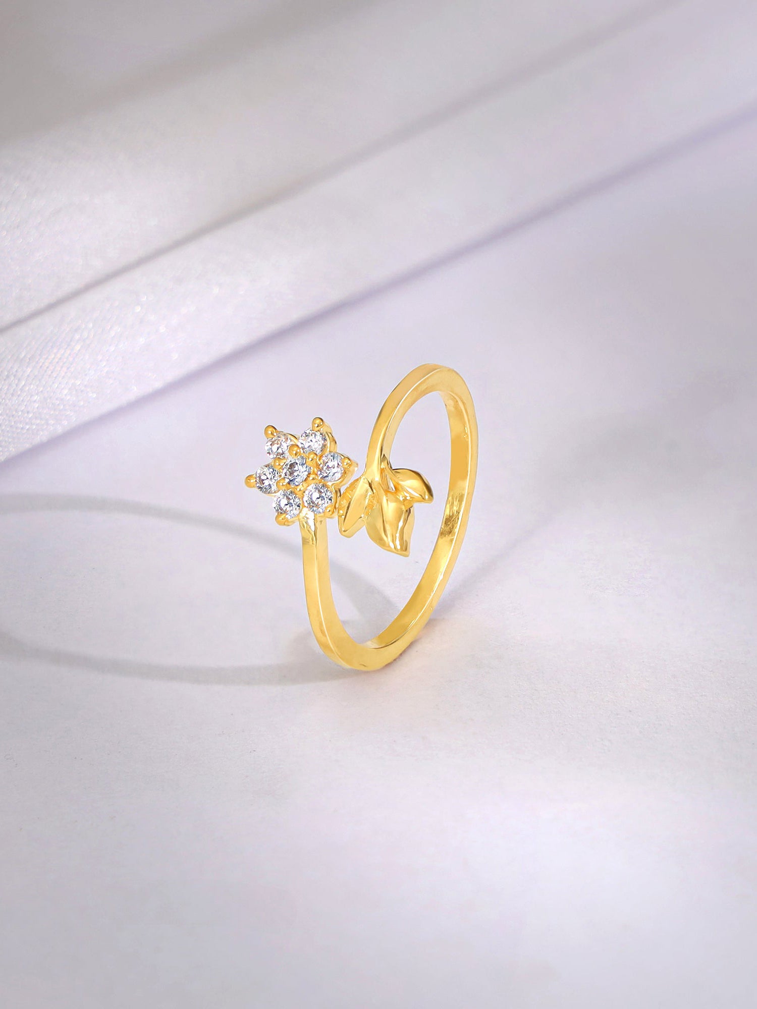 Golden Flower Girl Ring