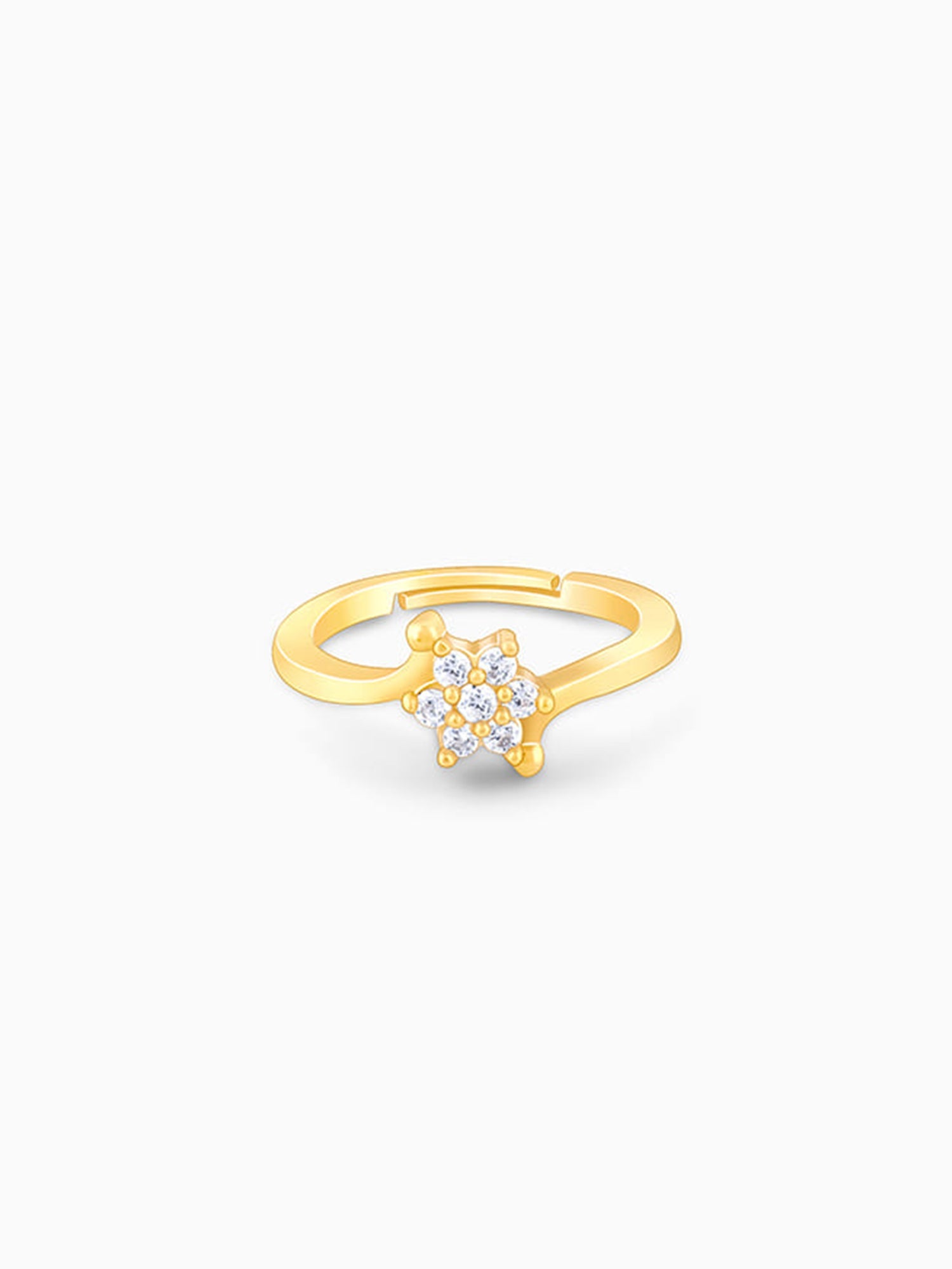 Golden Snowflake Ring