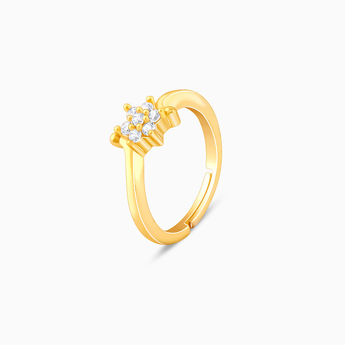 Golden Snowflake Ring