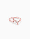 Rose Gold Snowflake Stud Earrings