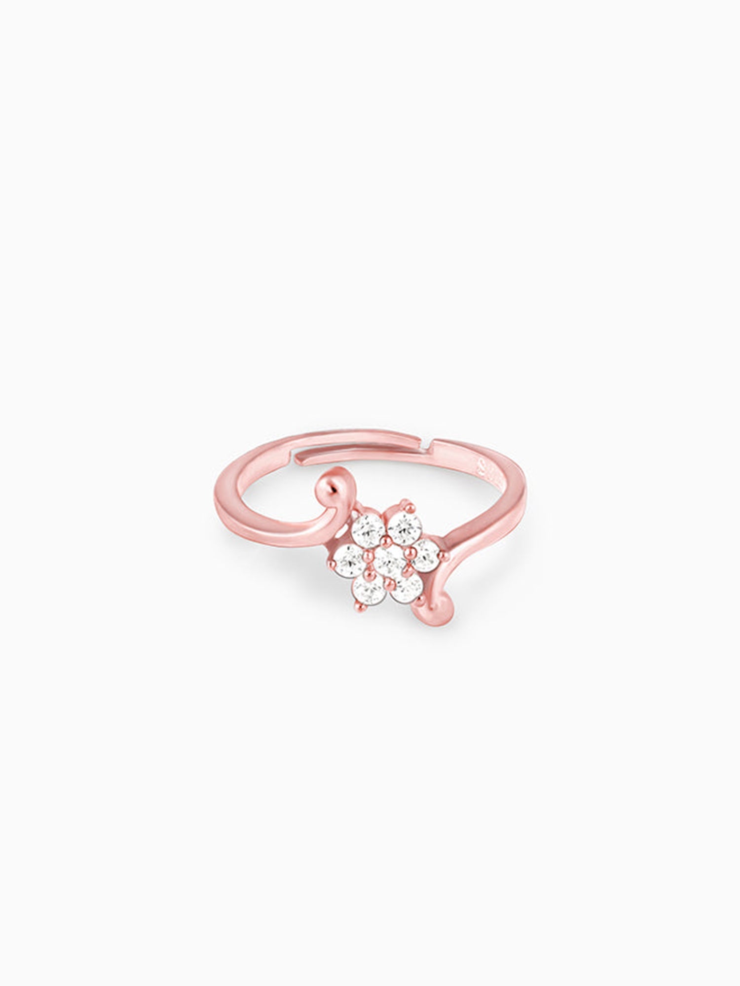 Rose Gold Snowflake Ring
