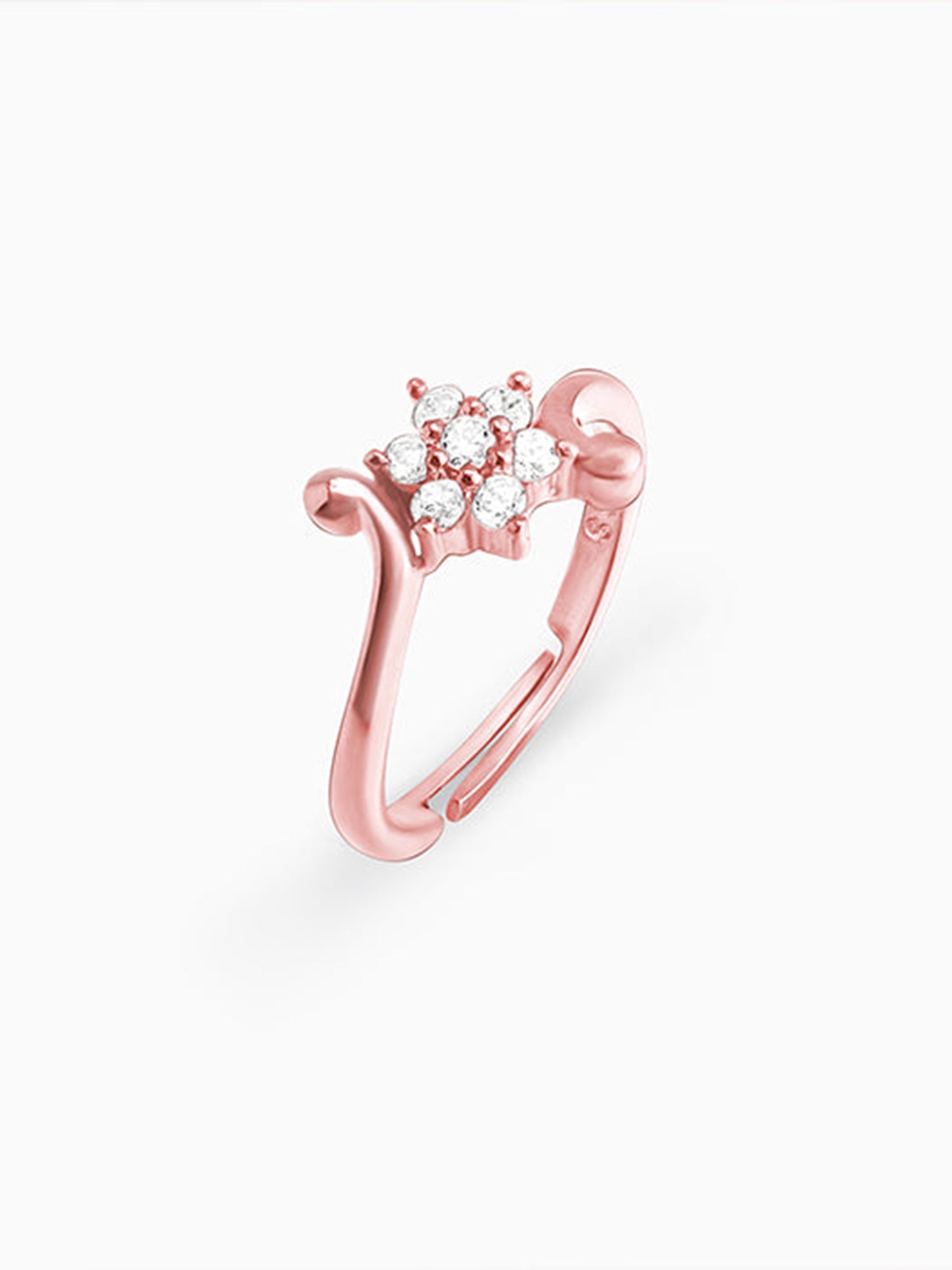 Rose Gold Snowflake Ring