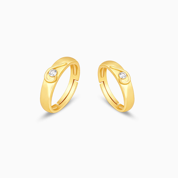 Showroom of 22k premium stone couple rings. | Jewelxy - 227914