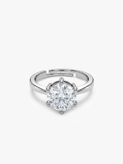 Kriti Sanon Silver Zircon Vintage Ring