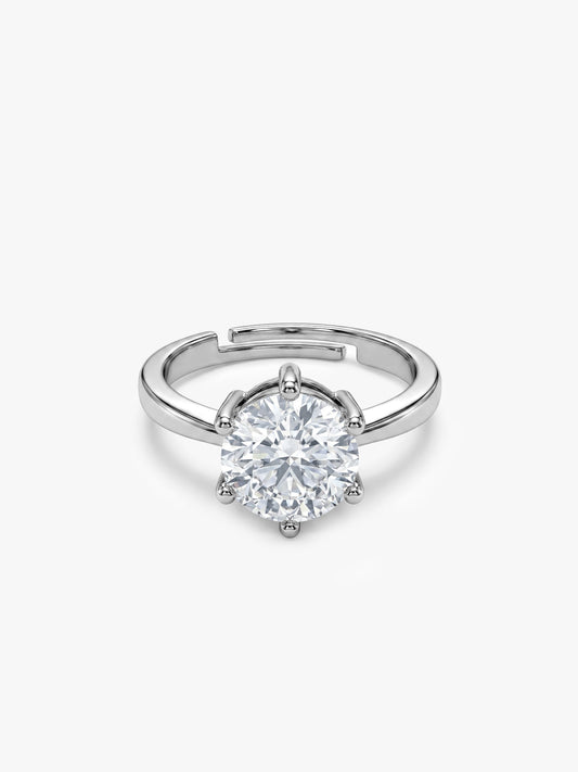 Kriti Sanon Silver Zircon Vintage Ring