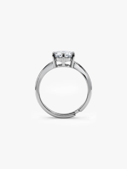 Kriti Sanon Silver Zircon Vintage Ring