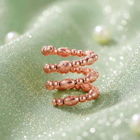 Rose Gold Glitter Ring