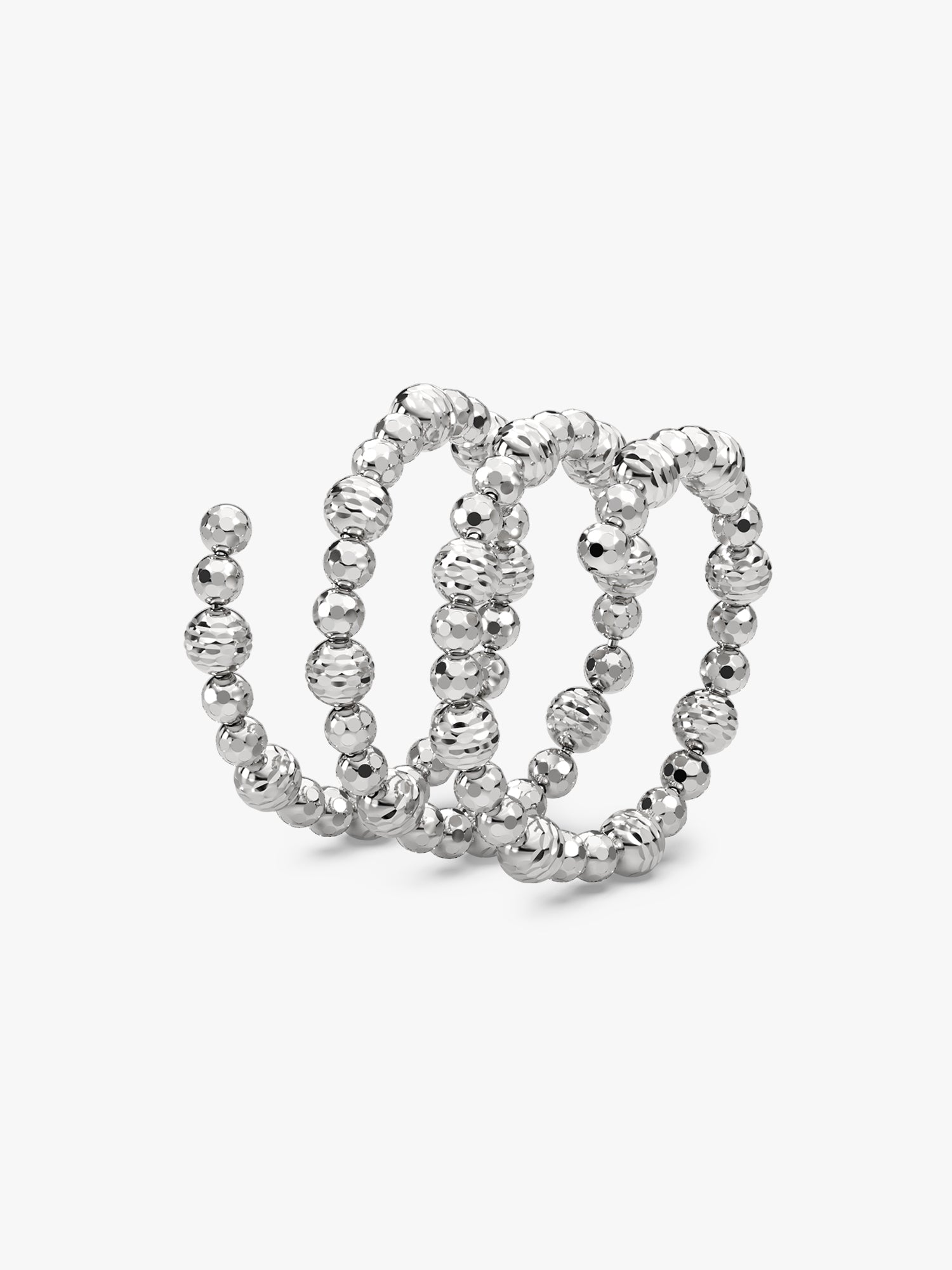 Silver Glitter Ring