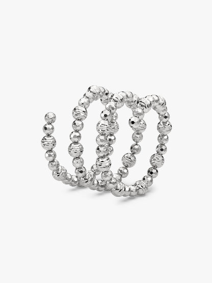 Silver Glitter Ring