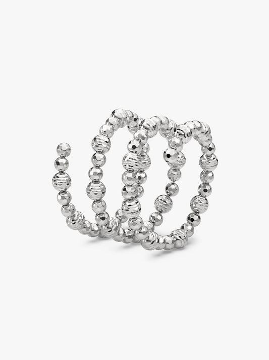 Silver Glitter Ring