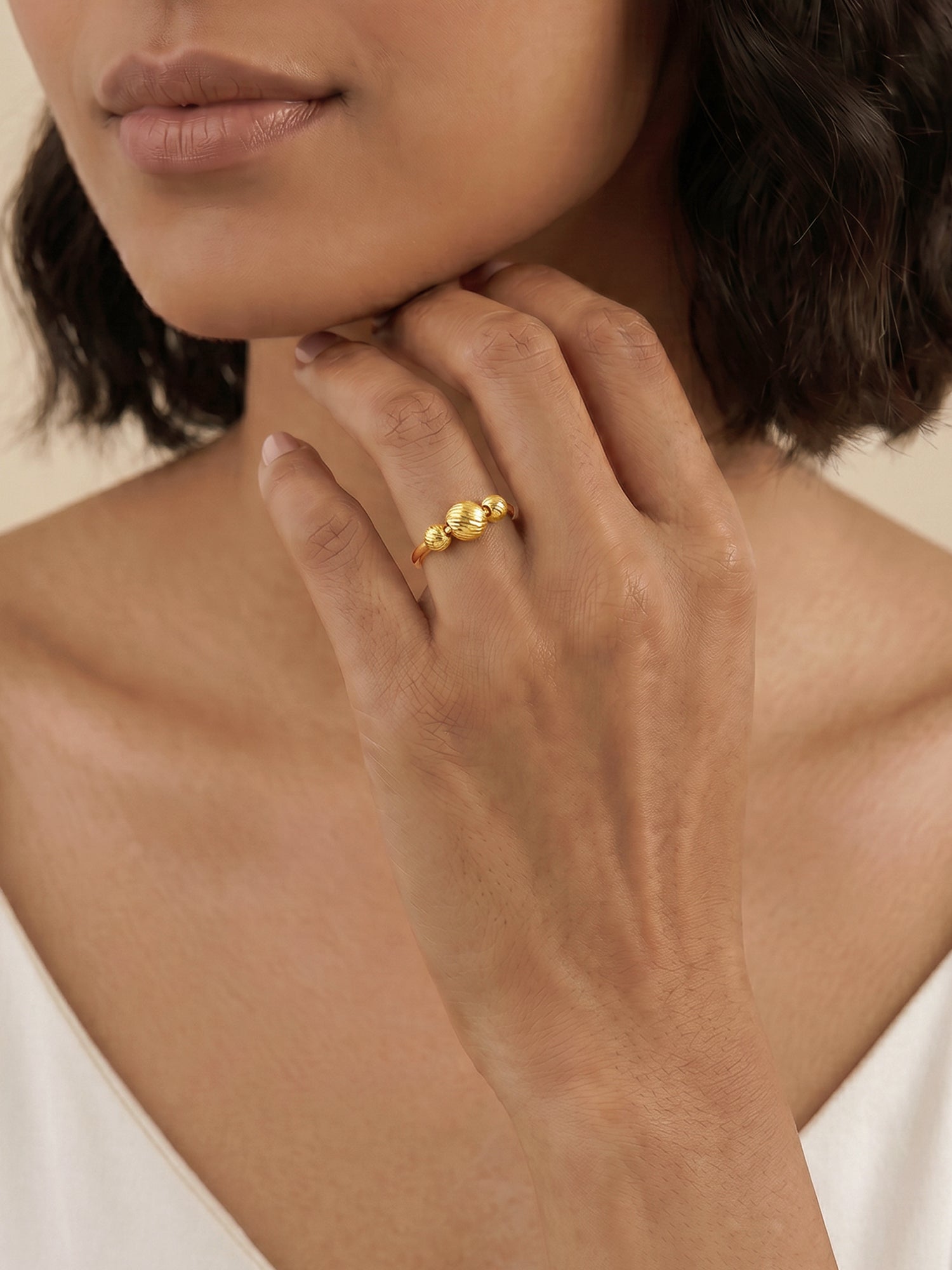 Golden Light It Up Ring
