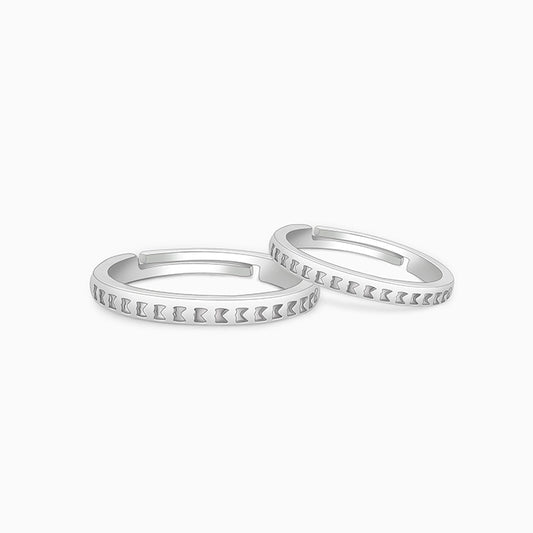 Silver Timeless Couple Bands