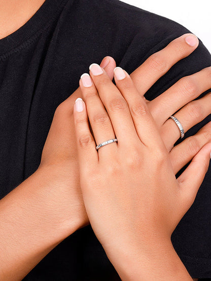 Silver Timeless Couple Bands