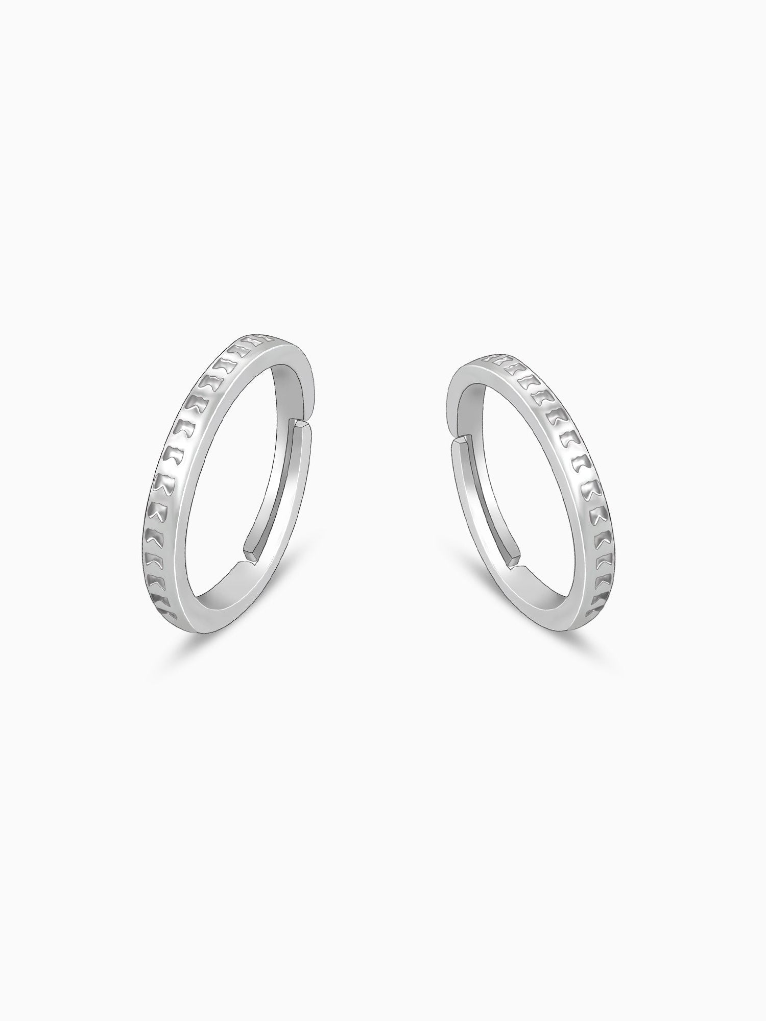Silver Timeless Couple Bands