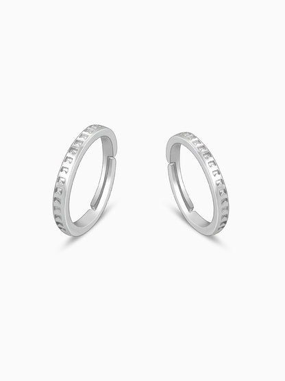 Silver Timeless Couple Bands