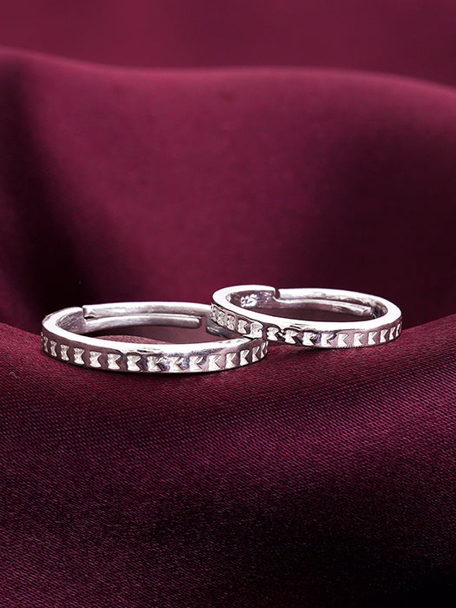 Silver Timeless Couple Bands