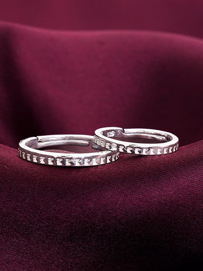 Silver Timeless Couple Bands