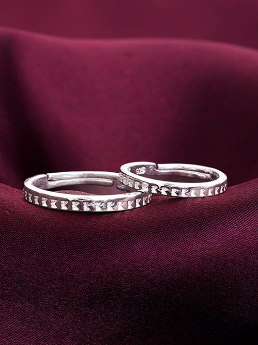 Silver Timeless Couple Bands
