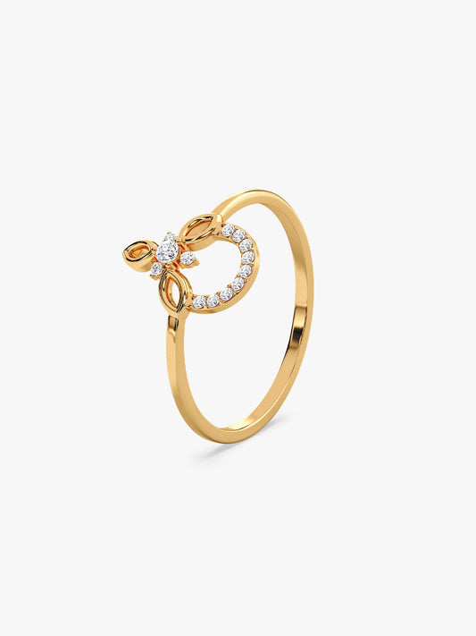 Golden Adoring Floral Ring